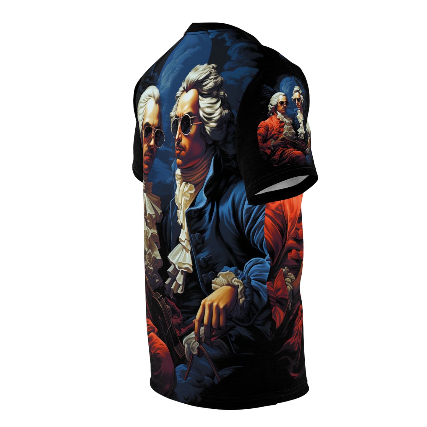 Vintage Baroque Portrait Tee — Dual Gentlemen Design
