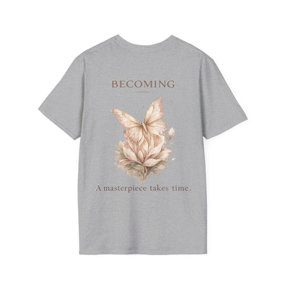 Becoming Butterfly T-Shirt — Inspirational Women’s Growth Tee