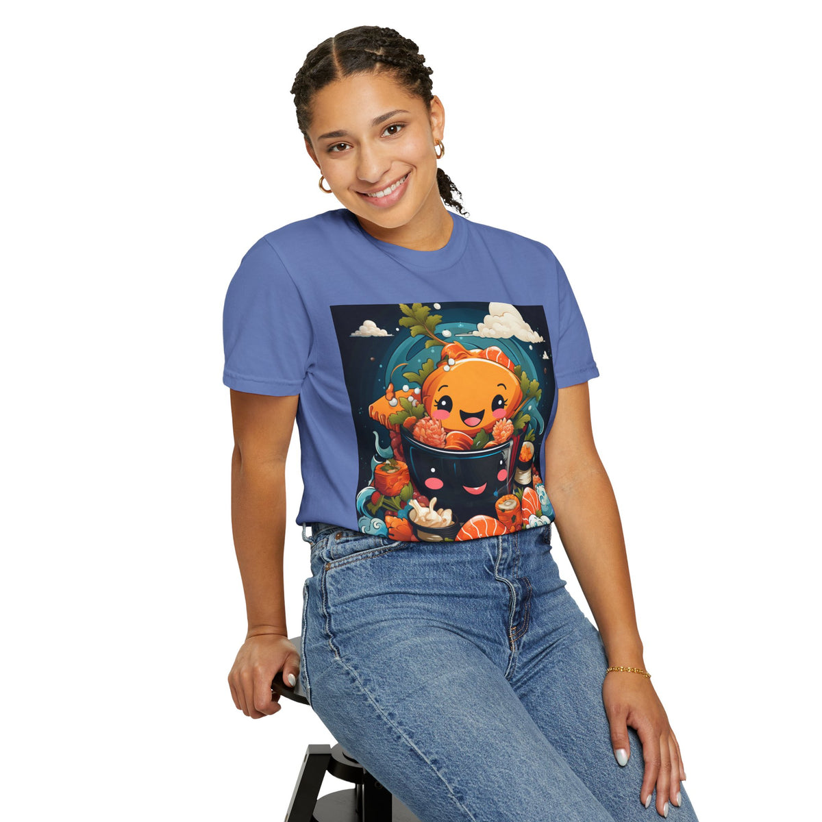 Cute Ramen Bowl T-Shirt | Foodie Graphic Tee - product view