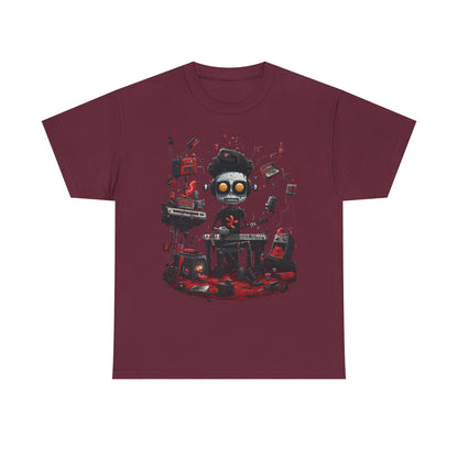 Cyberpunk Skull DJ T-Shirt — Neon Gamer Streetwear