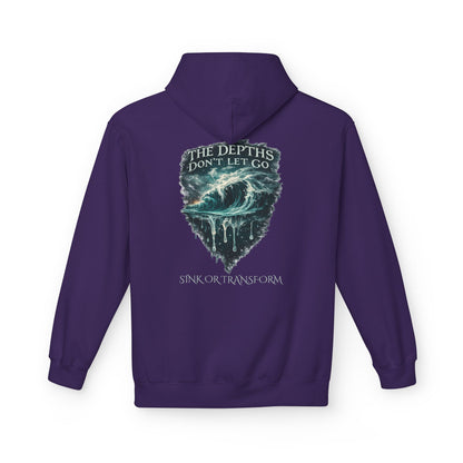“The Depths Don’t Let Go” Ocean Wave Hoodie