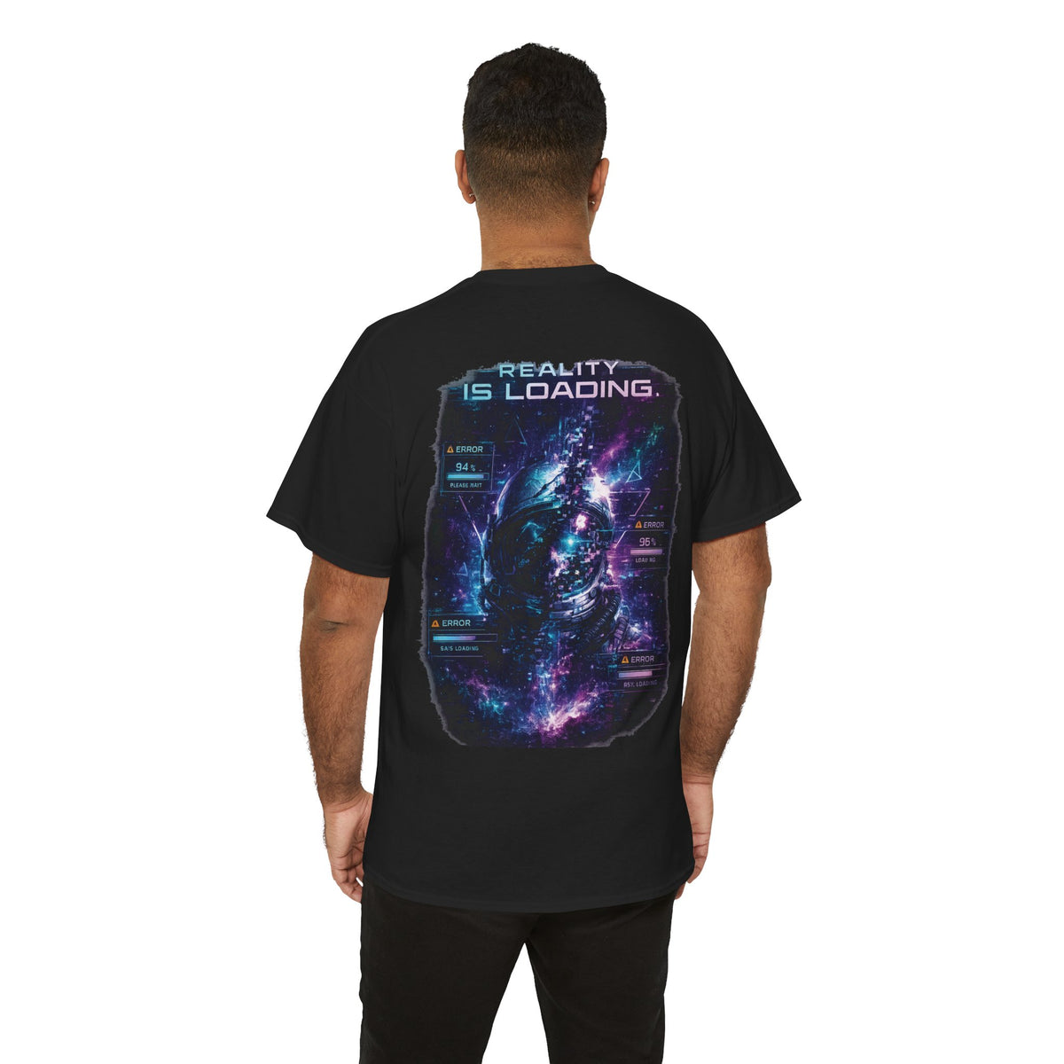 Cosmic Glitch Reality Is Loading Astronaut T-Shirt - product view