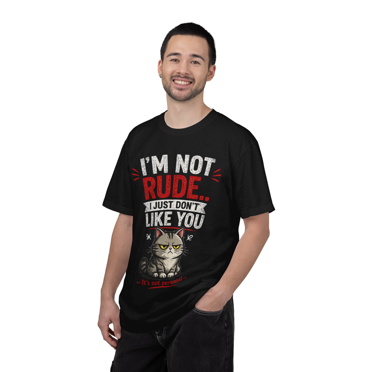 I'm Not Rude Cat T-Shirt — Funny Grumpy Cat Graphic Tee