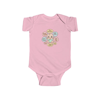 Baby Bodysuit — Cute Conversation Bubbles Design ("Beep Boop", "I'm New Here")