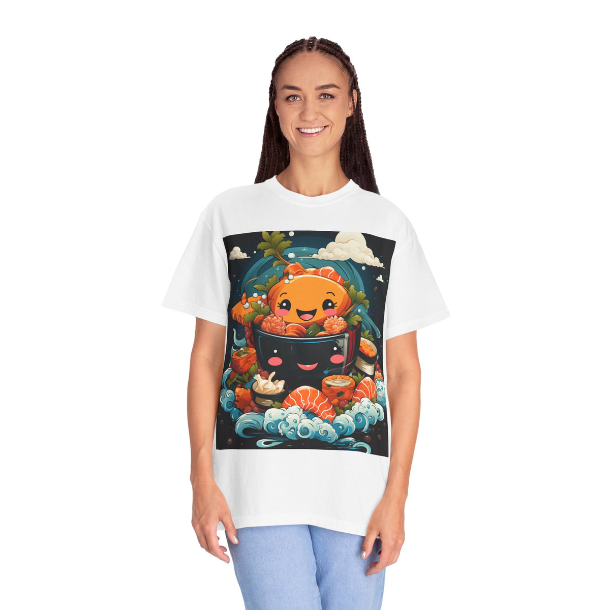 Cute Ramen Bowl T-Shirt | Foodie Graphic Tee - product view