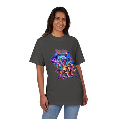 Graphic T-Shirt — "Killer Klowns from Outer Space" Colorful Horror Movie Tee