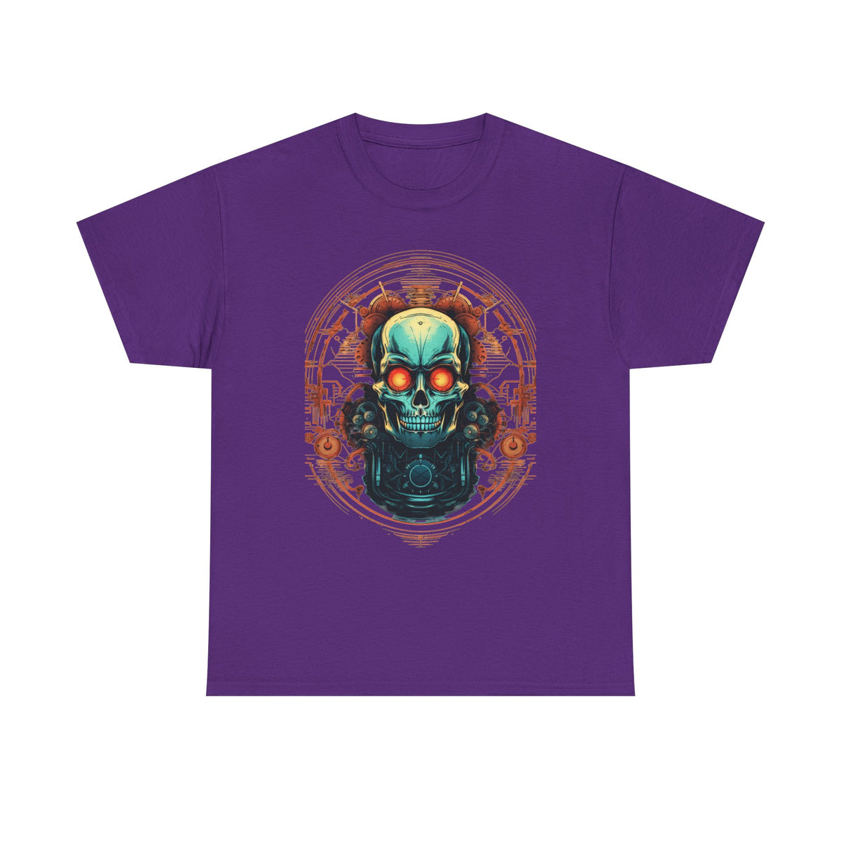Steampunk Skull T-Shirt | Copper Gear Graphic - product view