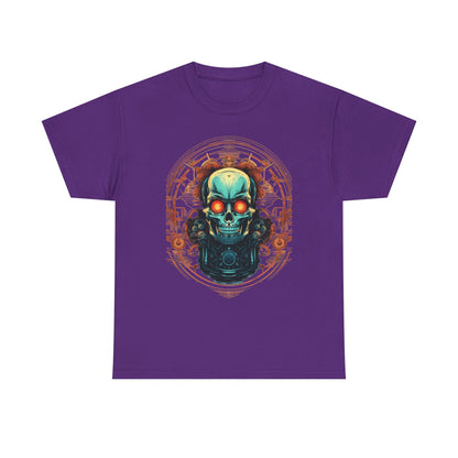 Steampunk Skull T-Shirt | Copper Gear Graphic - product view