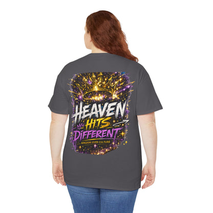 Heaven Hits Different Christian T-Shirt - product view