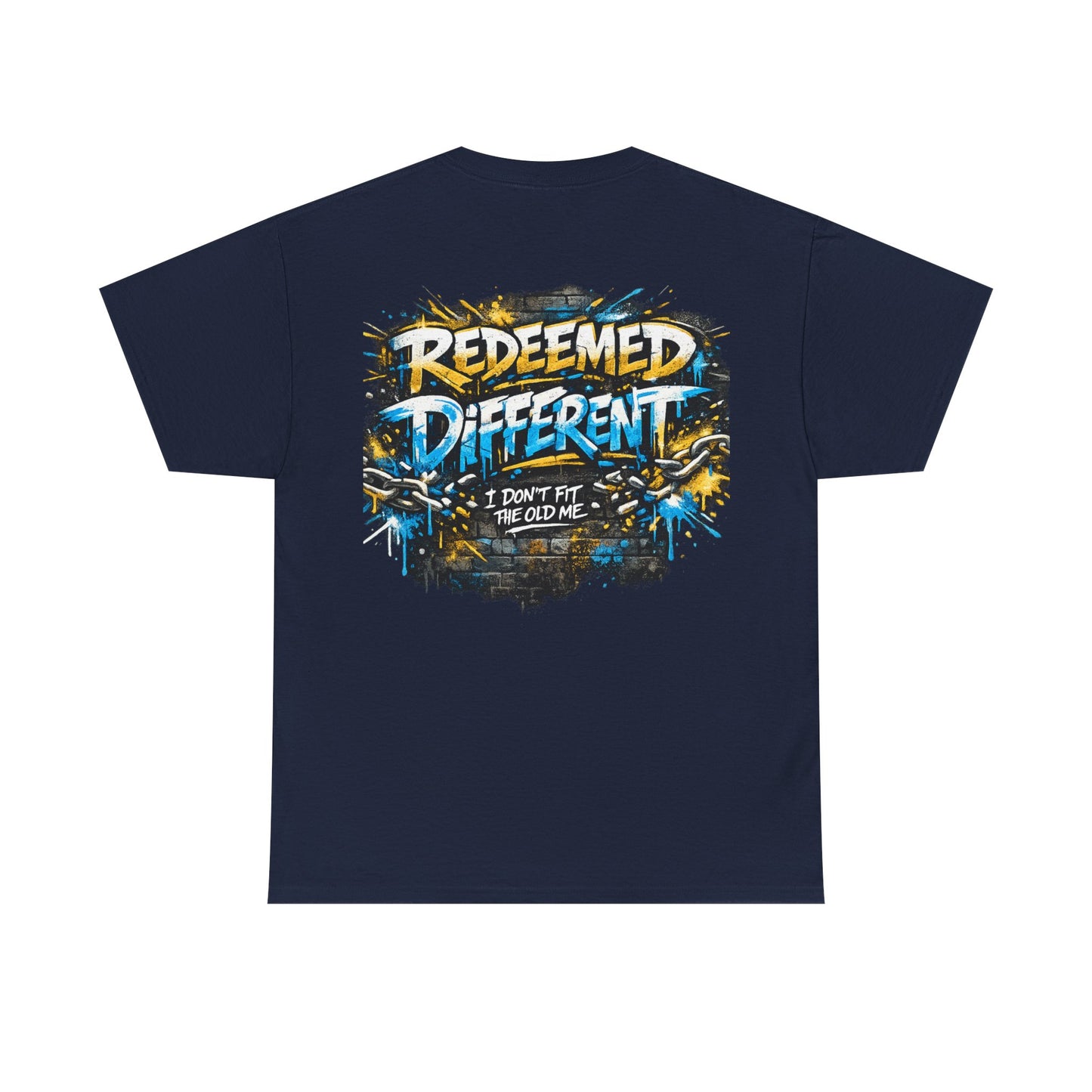 Redeemed Different Christian Graphic T-Shirt | Faith Streetwear Graffiti Tee