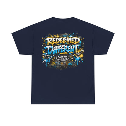 Redeemed Different Christian Graphic T-Shirt | Faith Streetwear Graffiti Tee