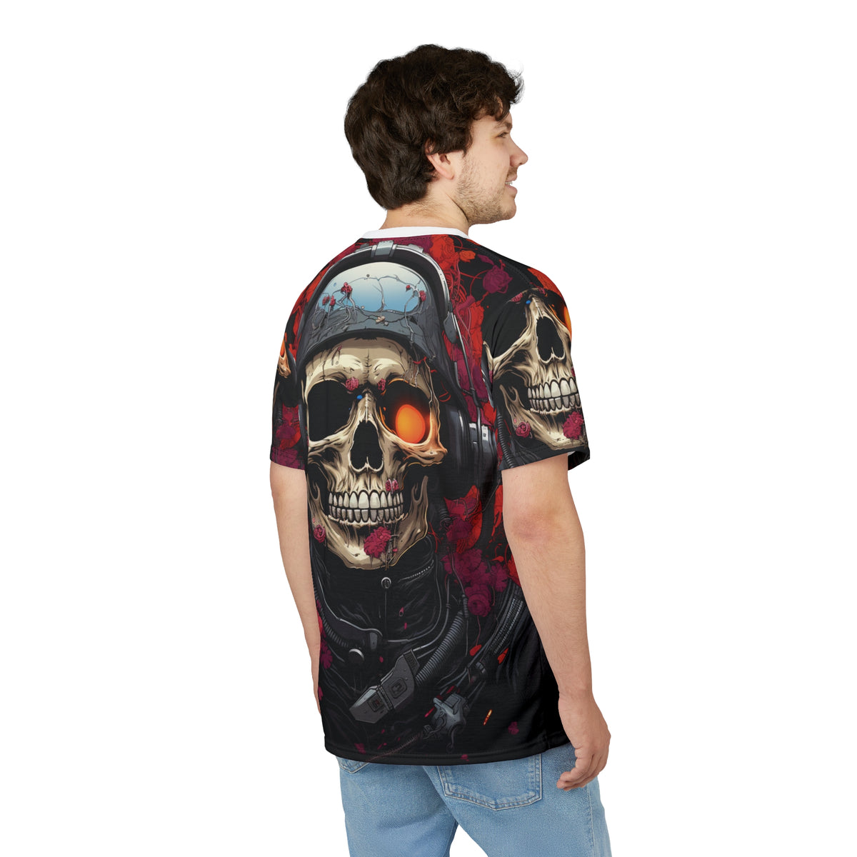 Skull Pilot All-Over Print T-Shirt - product view