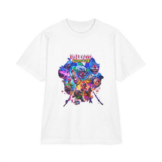 Graphic T-Shirt — "Killer Klowns from Outer Space" Colorful Horror Movie Tee