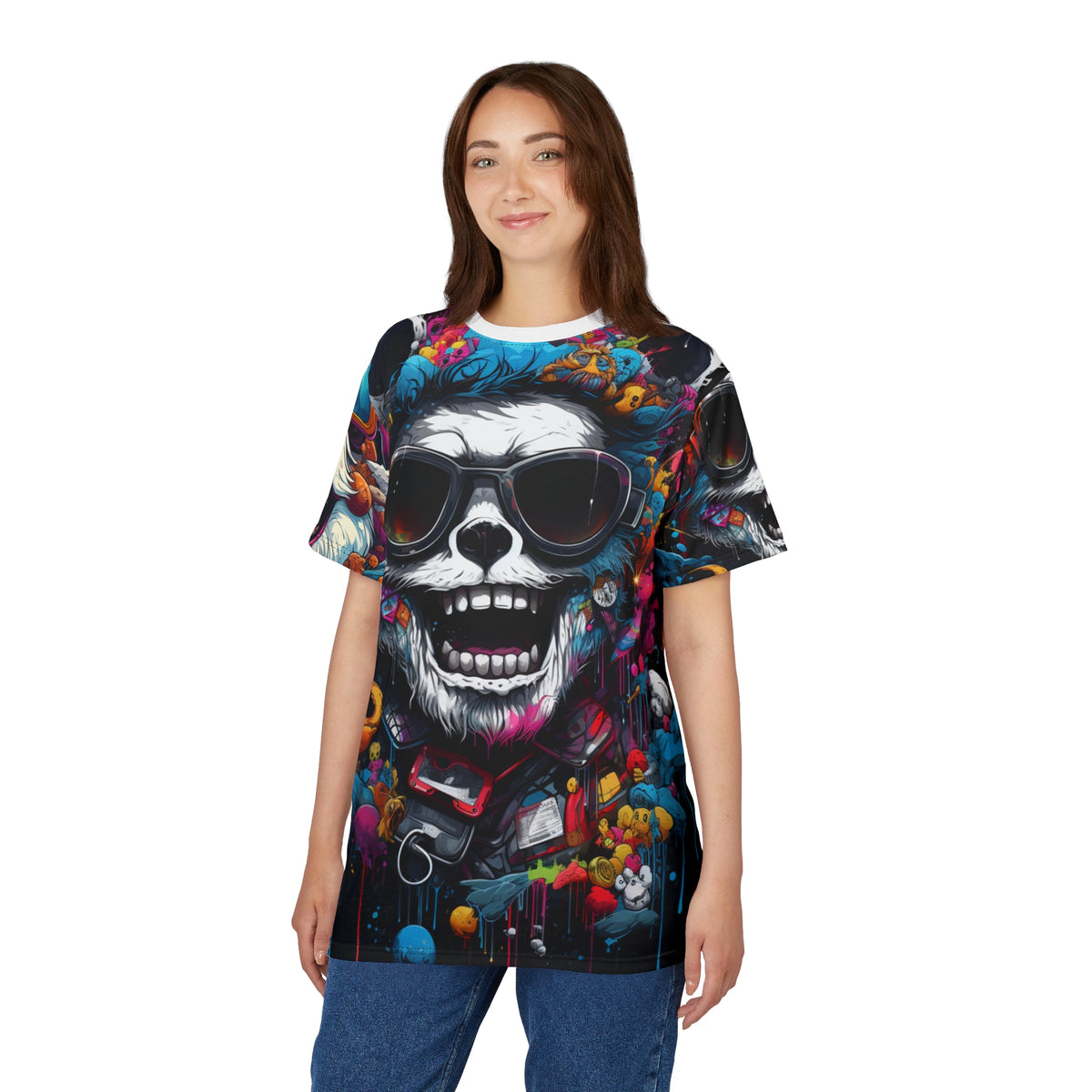 Skull Sunglasses All-Over Print T-Shirt - product view