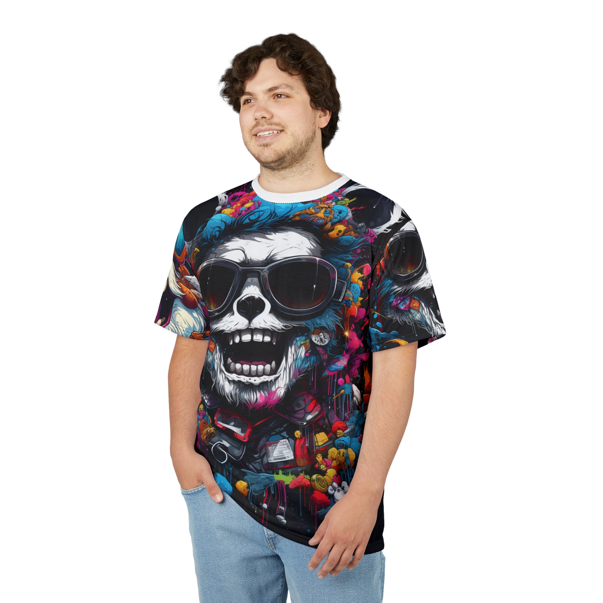 Skull Sunglasses All-Over Print T-Shirt - product view
