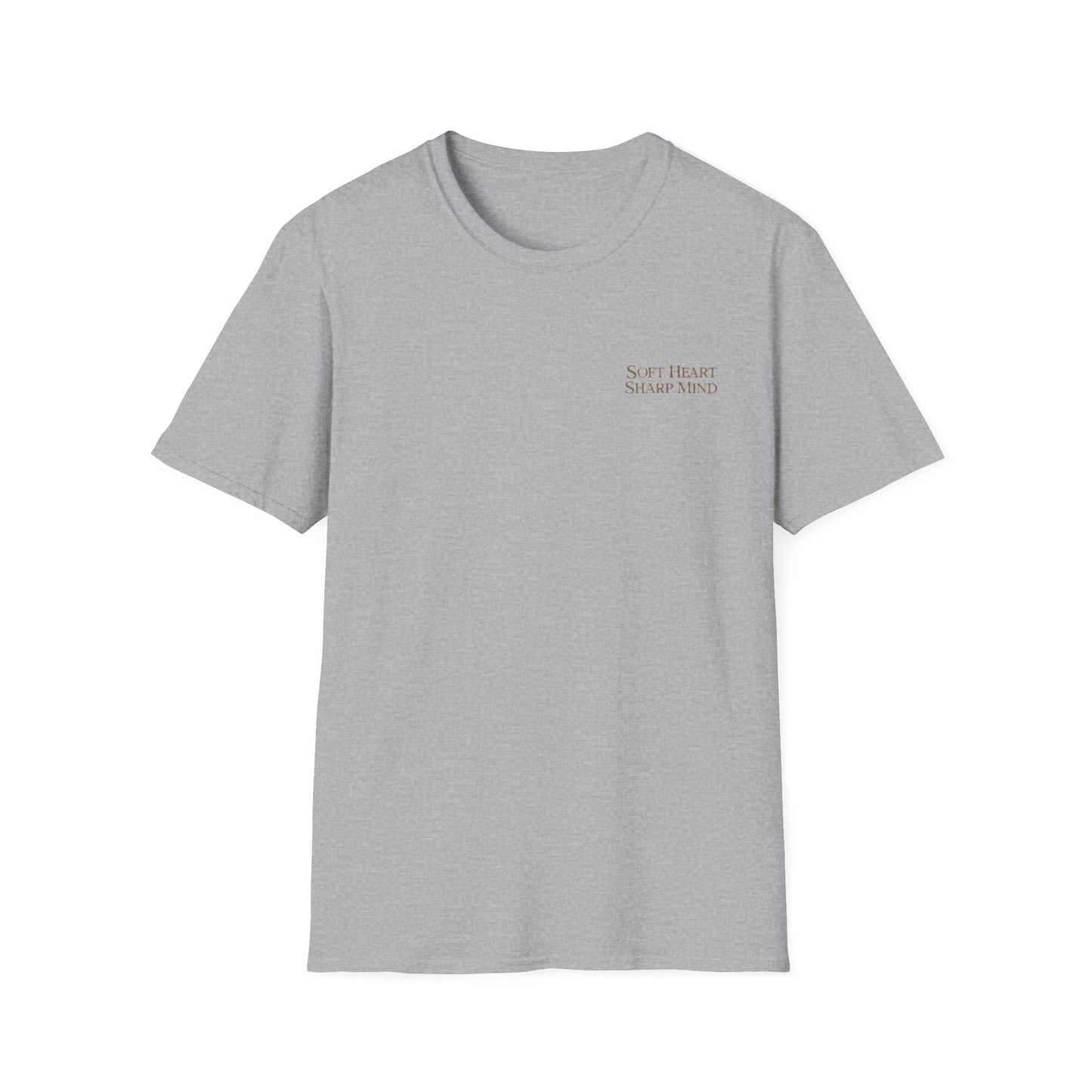 Soft Heart Sharp Mind Tee — Inspirational Minimalist Graphic T-Shirt