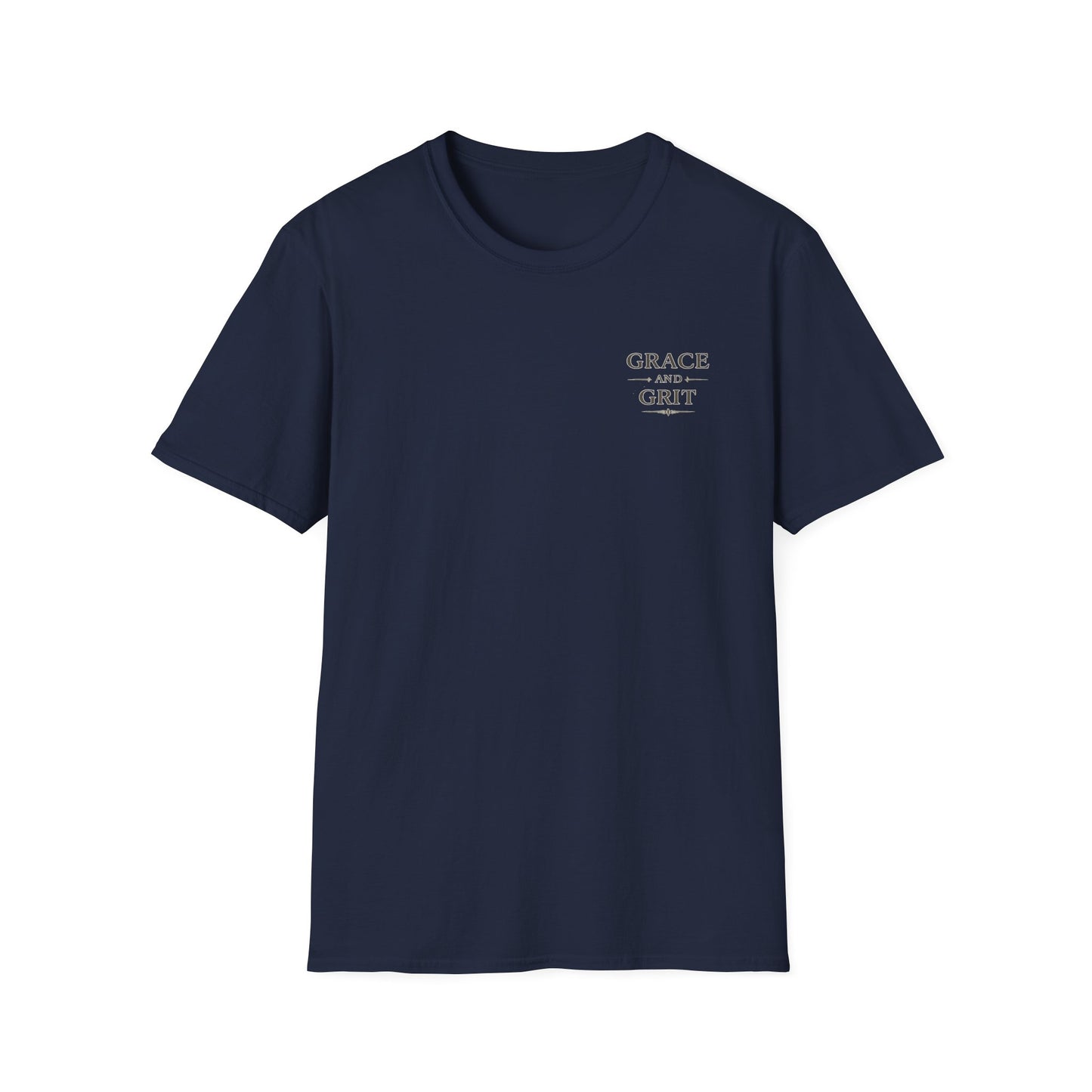 Grace and Grit Women's T-Shirt | Floral Wing Graphic Tee, Inspirational Women's Shirt, Strength and Grace Gift for Her