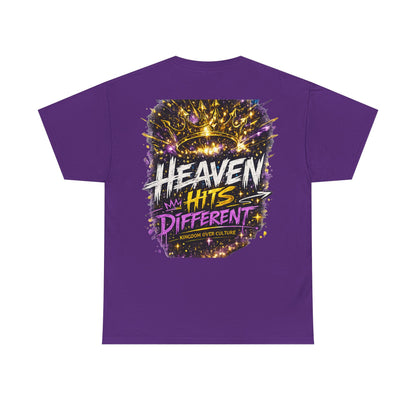 Heaven Hits Different Christian T-Shirt - product view