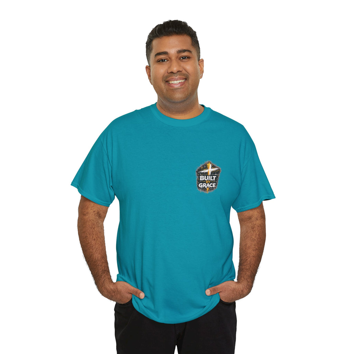 Built by Grace Christian Graphic T-Shirt - product view