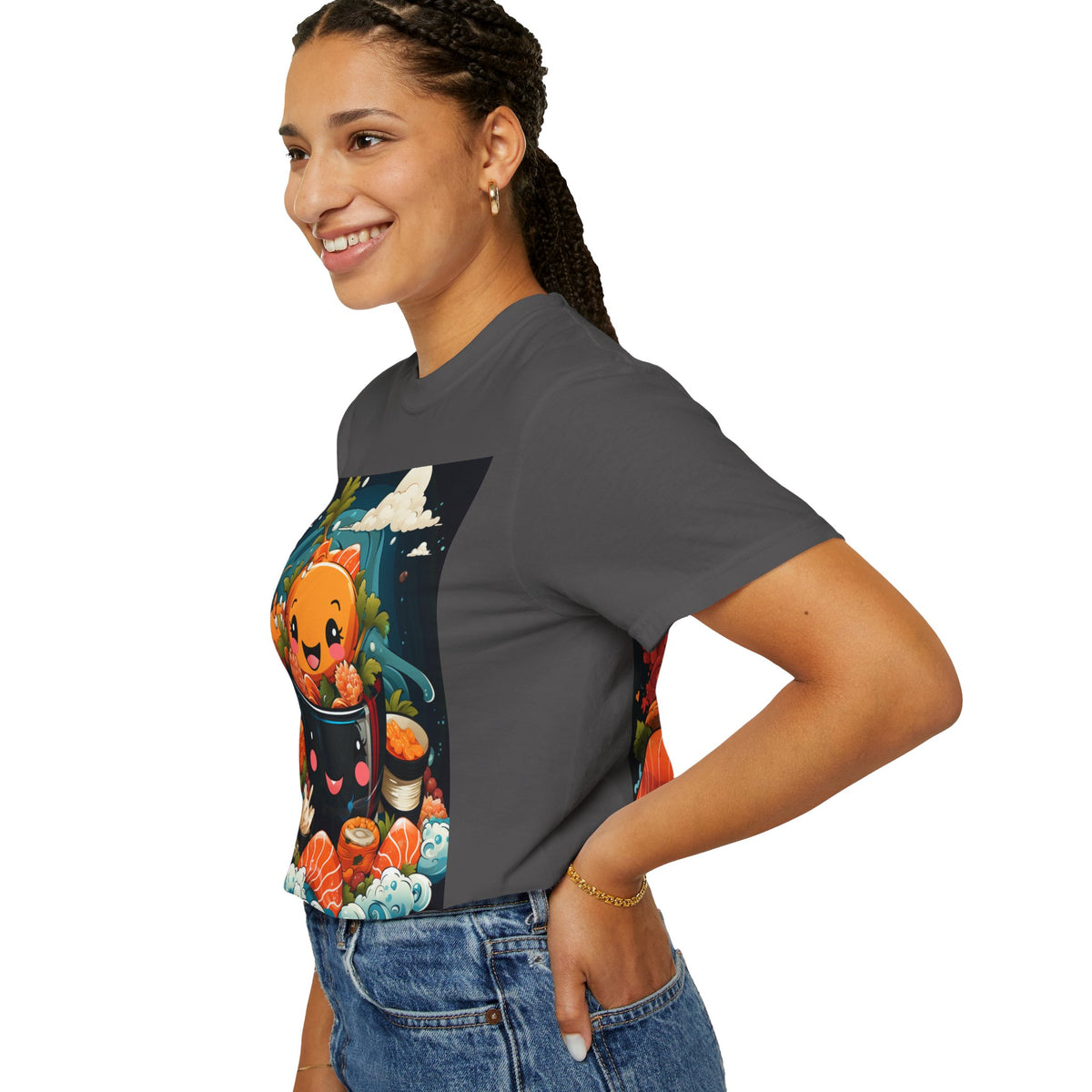 Cute Ramen Bowl T-Shirt | Foodie Graphic Tee - product view