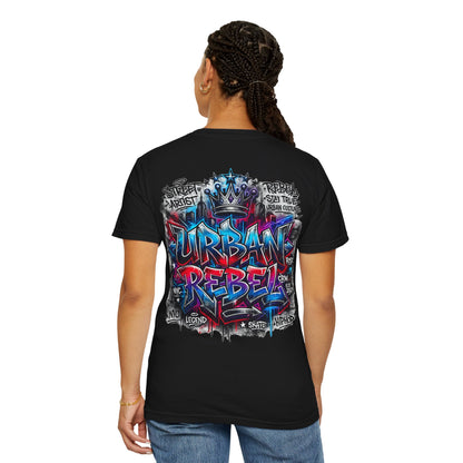 T-Shirt — Urban Rebel Graffiti Tee ("Urban Rebel" Back Design)