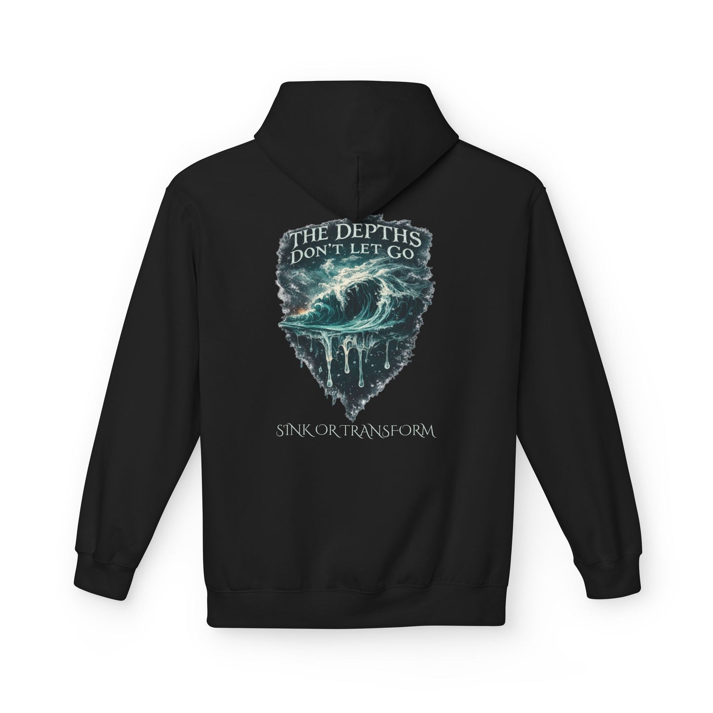 “The Depths Don’t Let Go” Ocean Wave Hoodie