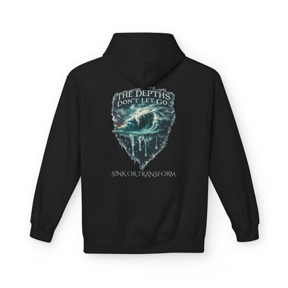 “The Depths Don’t Let Go” Ocean Wave Hoodie