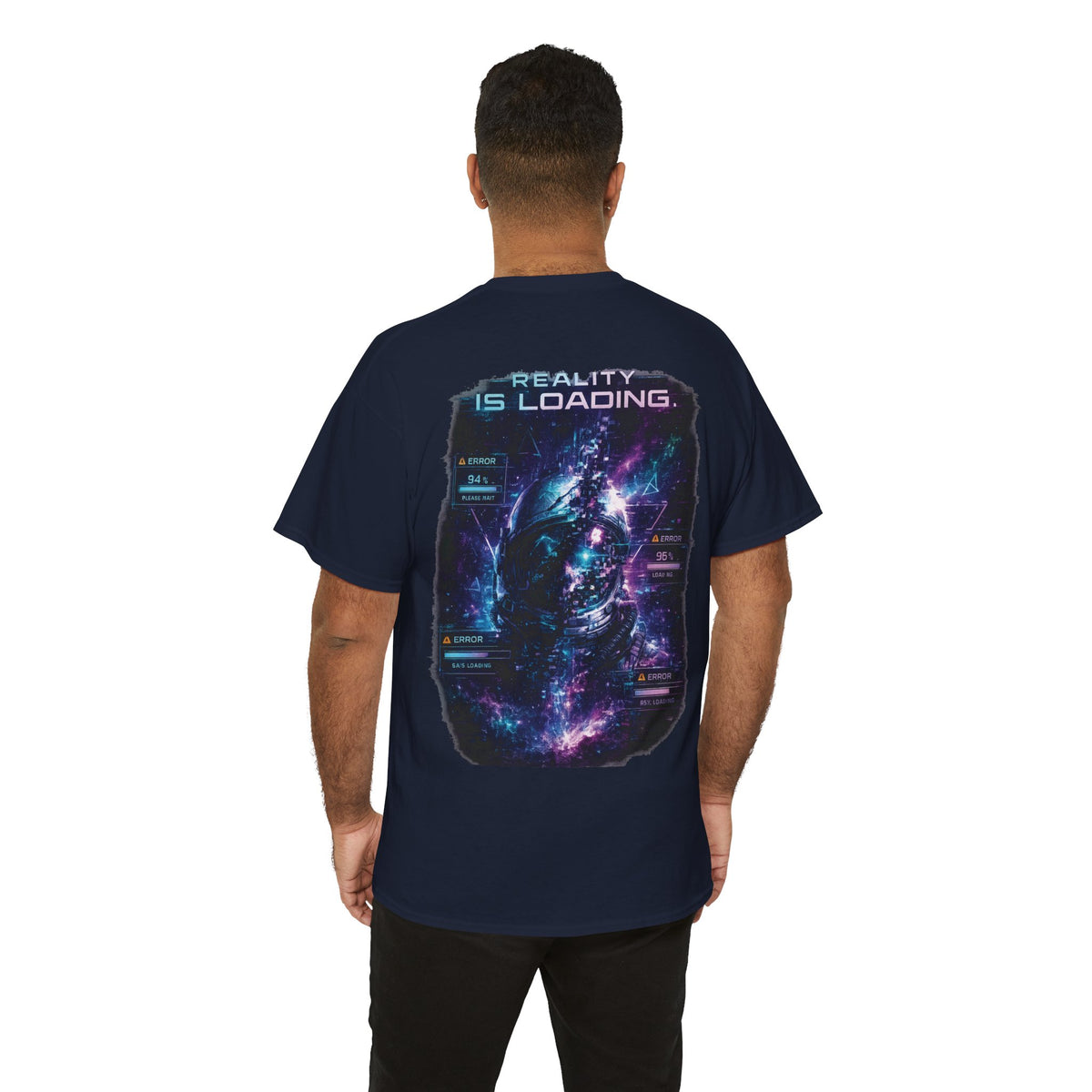 Cosmic Glitch Reality Is Loading Astronaut T-Shirt - product view