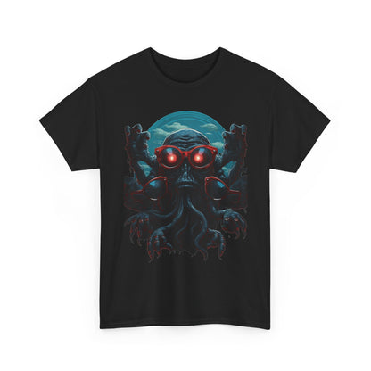 Cosmic Horror Creature T-Shirt | Retro Alien Graphic - product view