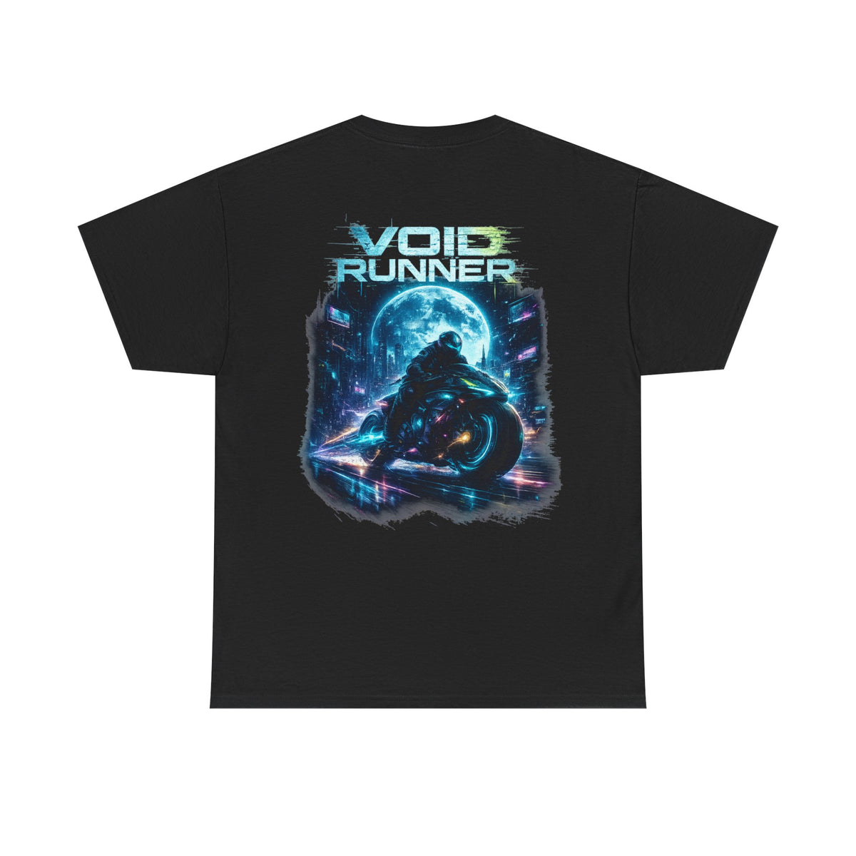Void Runner Sci-Fi Motorcycle T-Shirt - product view
