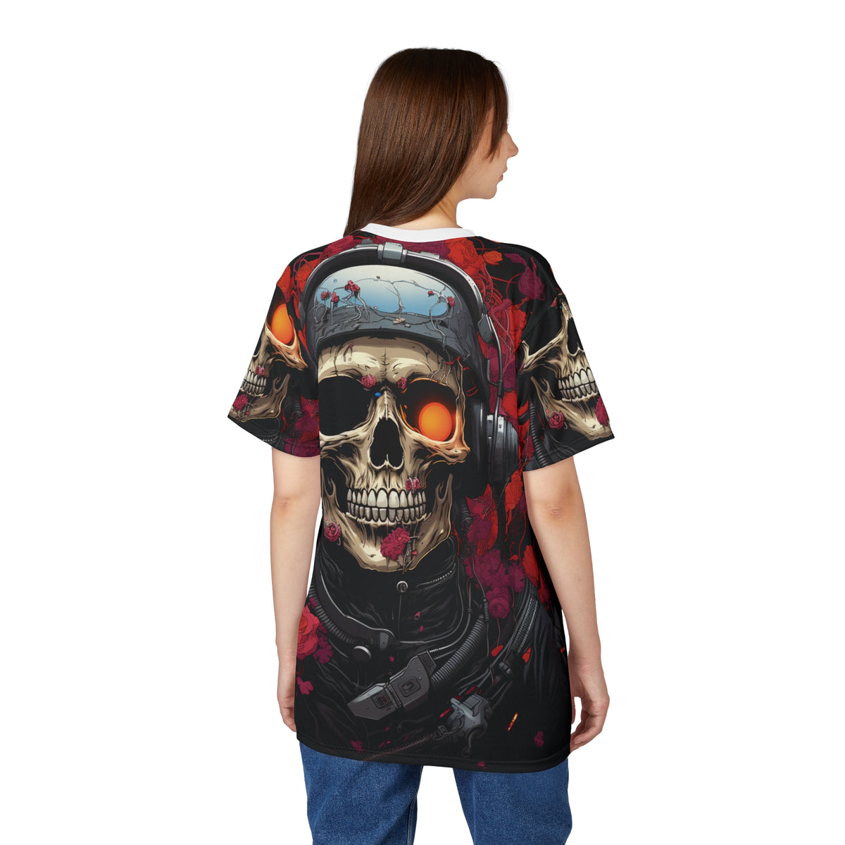 Skull Pilot All-Over Print T-Shirt - product view