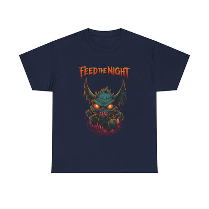 Feed the Night T-Shirt — Glow-Eyed Monster Graphic Tee