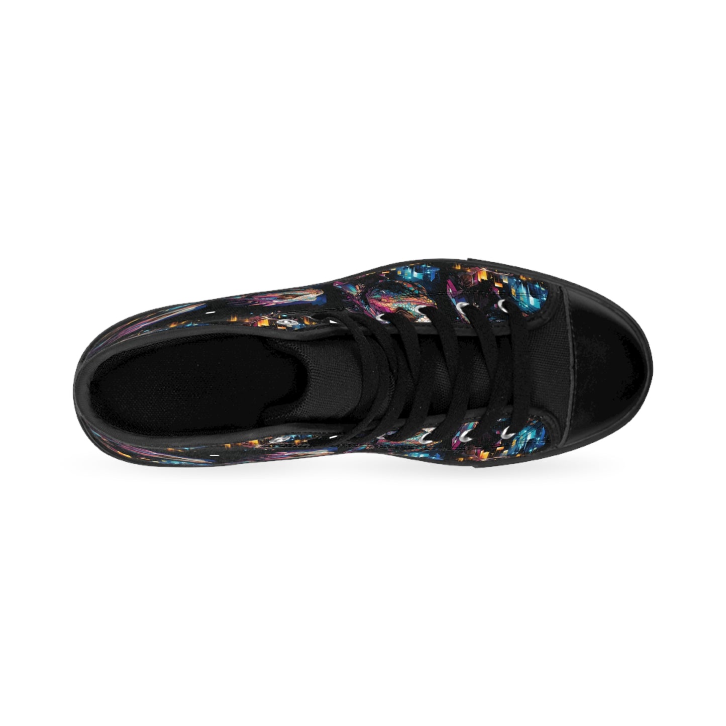 Vibrant High-Top Sneakers for Art Lovers, Unique Fashion, Casual Footwear, Trendy Statement Shoes, Creative Gifts, Festival Shoes