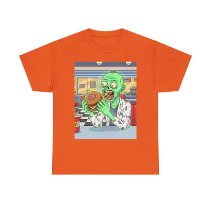 Zombie Feast Unisex Tee | Funny Graphic T-Shirt for Halloween, Horror Lovers, Unique Gift, Casual Wear, Party Shirt
