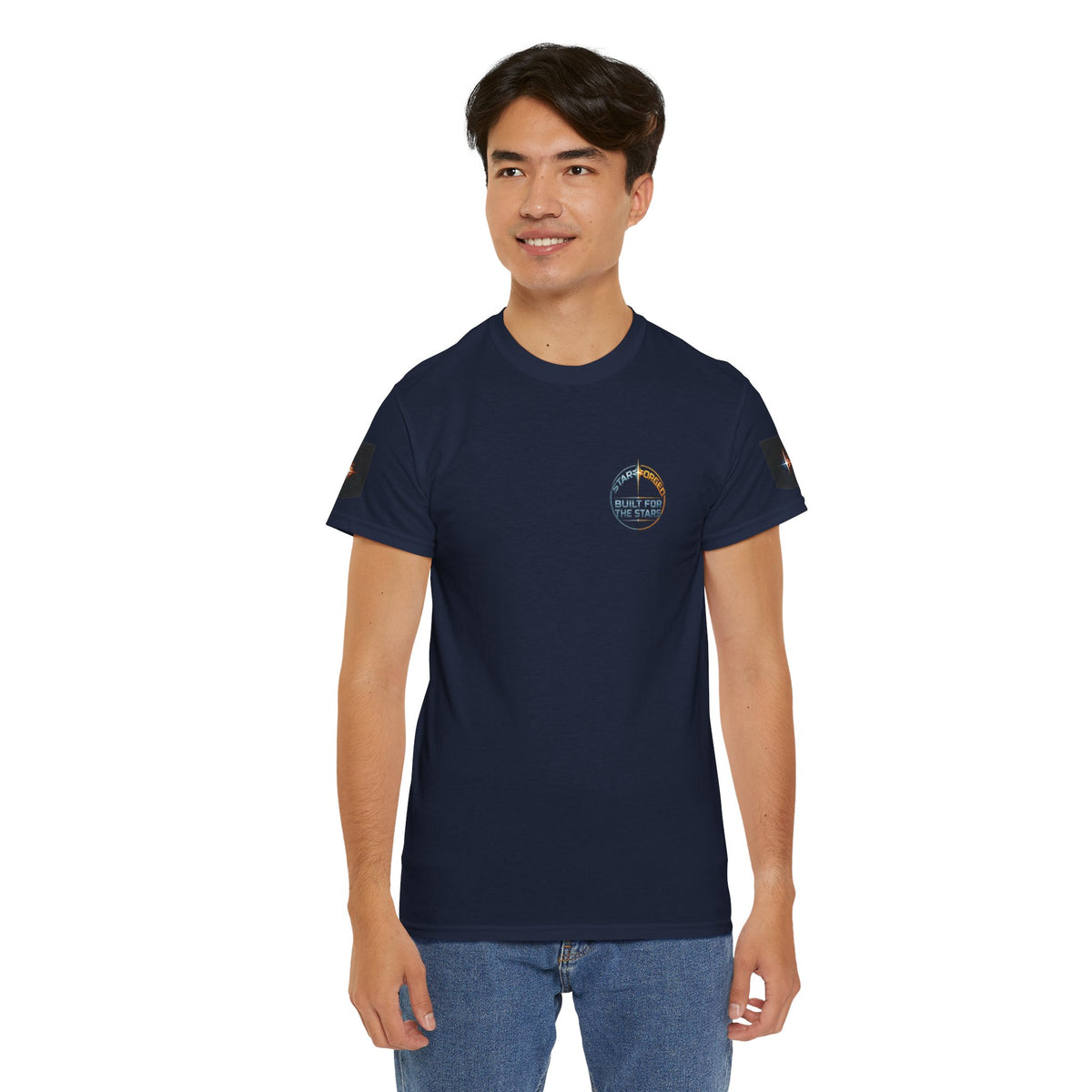 Starforged Built for the Stars Sci-Fi T-Shirt - product view