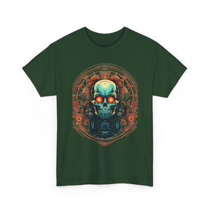 Steampunk Skull T-Shirt | Copper Gear Graphic - product view