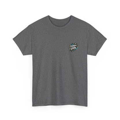 Running With The Lion Christian Graphic T-Shirt | Fear Can't Keep Up Faith Streetwear Tee
