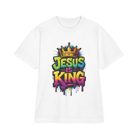 Jesus Is King T-Shirt — Colorful Graffiti Faith Tee