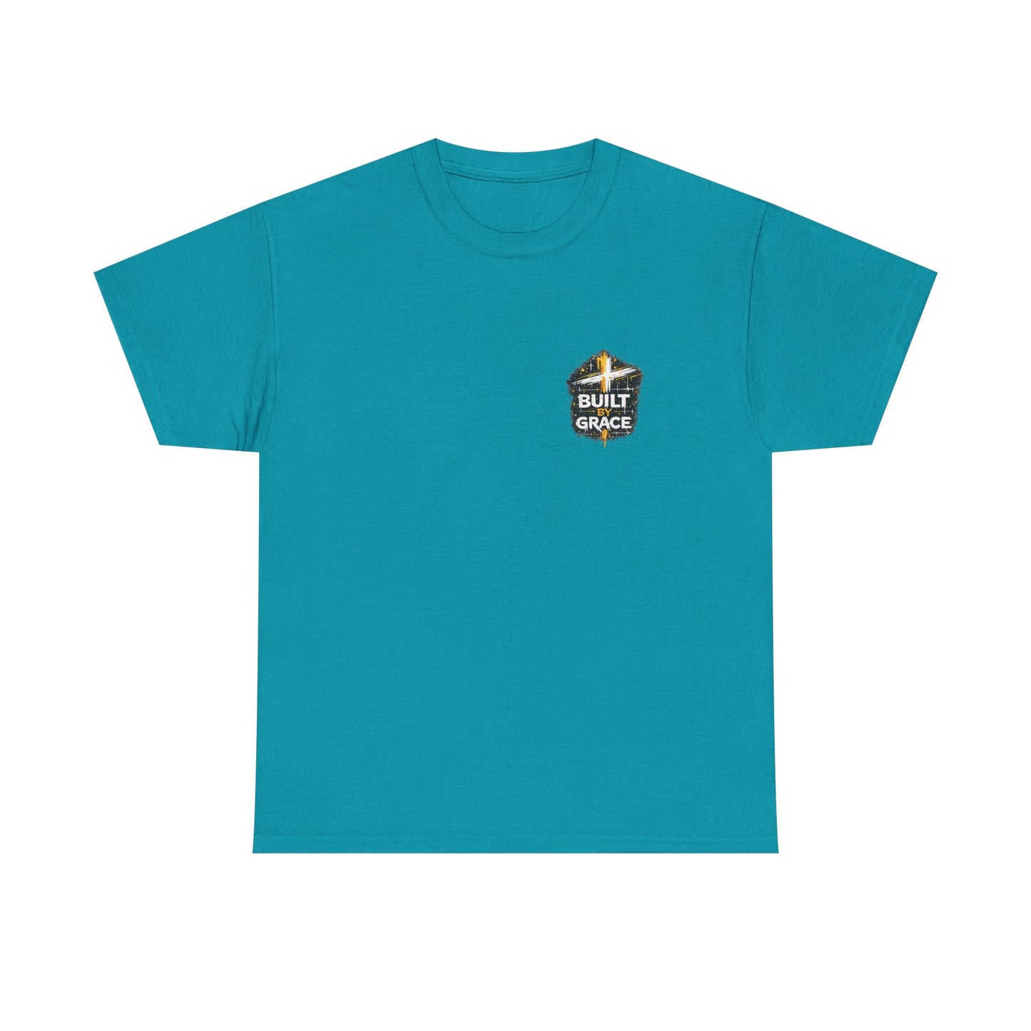 Built By Grace Christian Graphic T-Shirt | Still Under Construction Faith Streetwear Tee