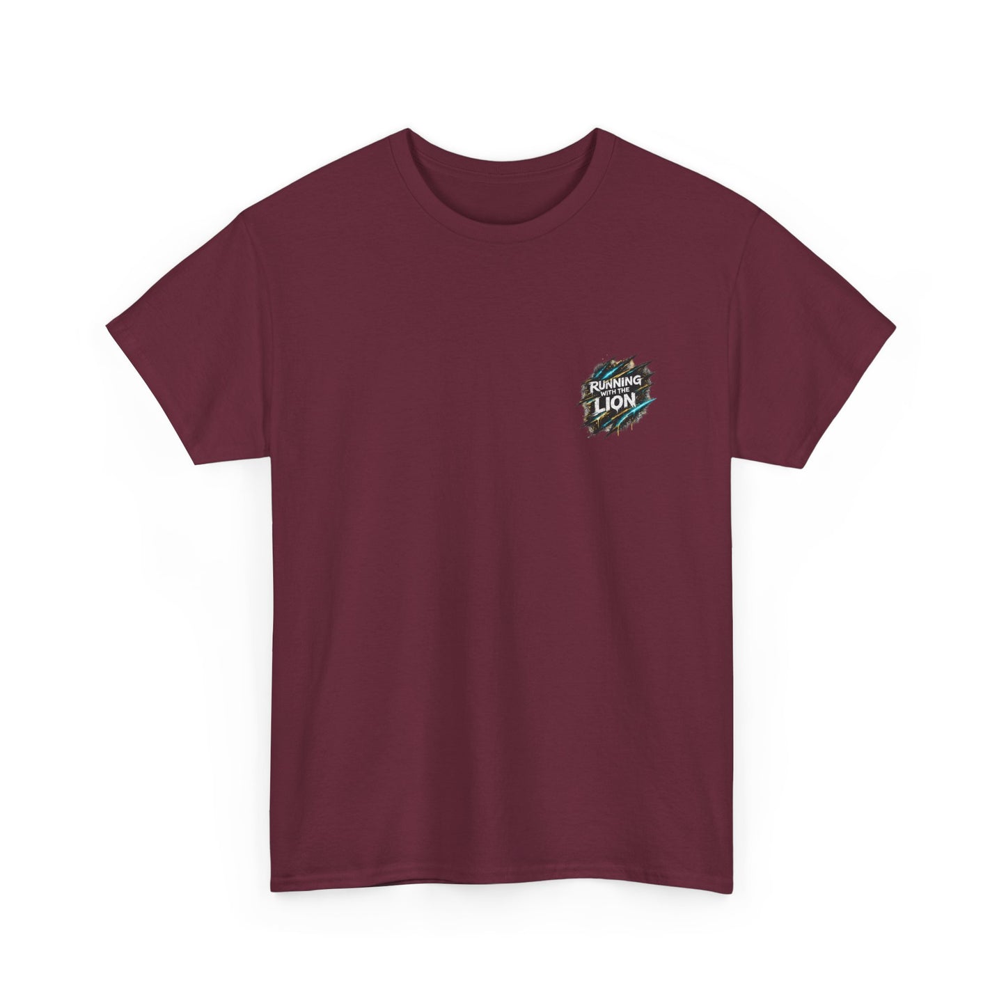 Running With The Lion Christian Graphic T-Shirt | Fear Can't Keep Up Faith Streetwear Tee