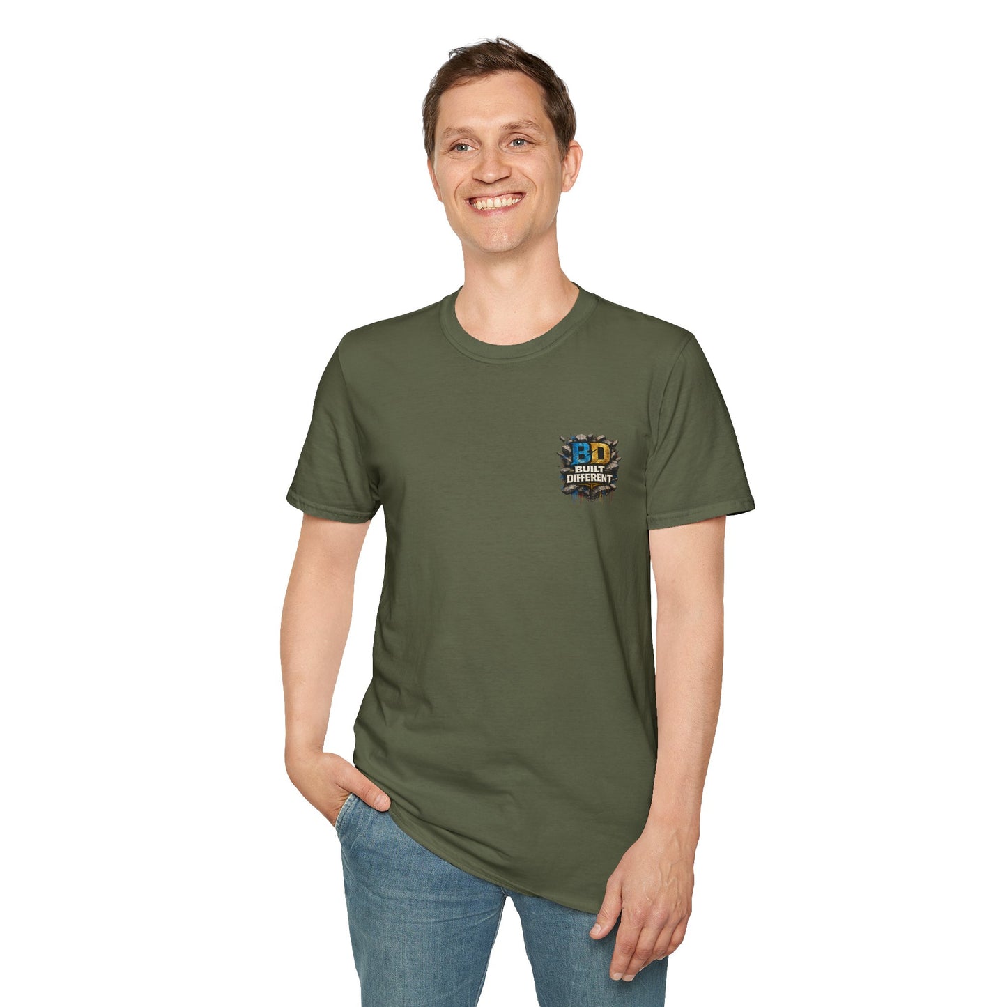 Built Different Tee — "BD Built Different" Graphic T-Shirt