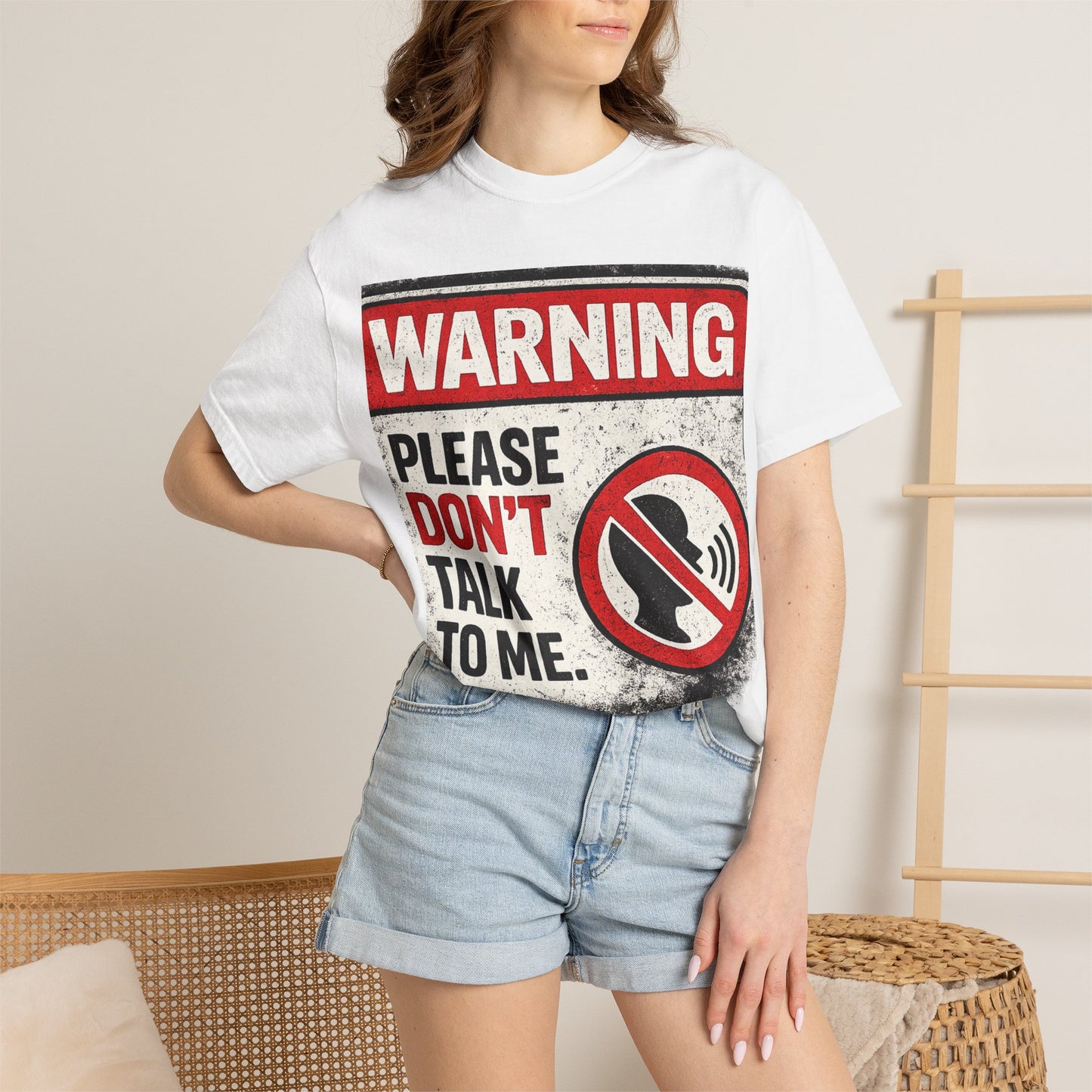 Warning "Please Don’t Talk to Me" T-Shirt
