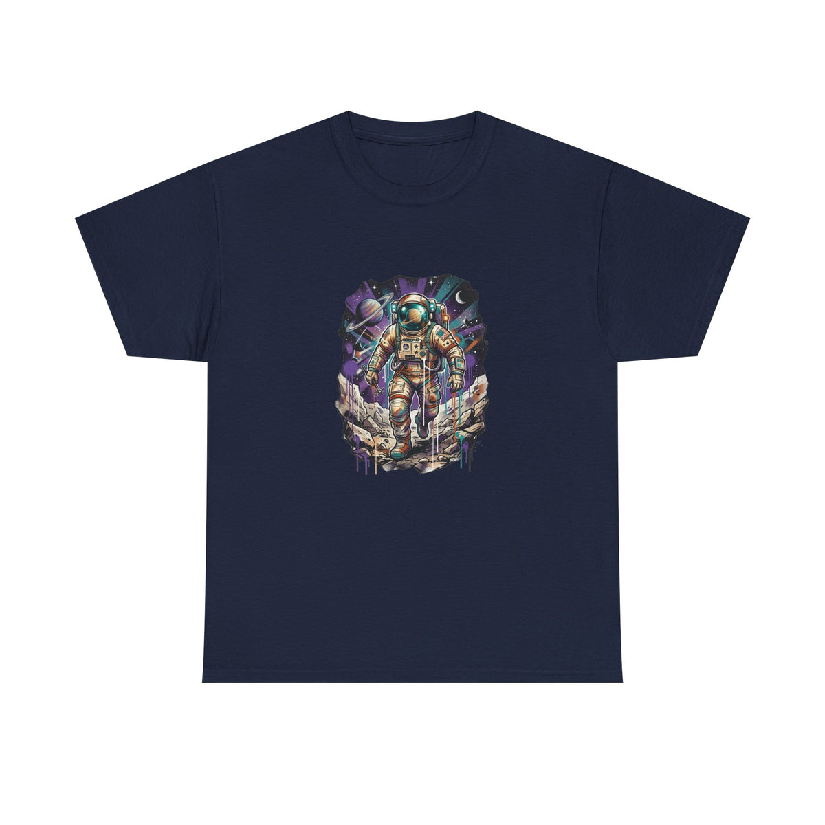 Cosmic Drifter Graffiti Astronaut T-Shirt