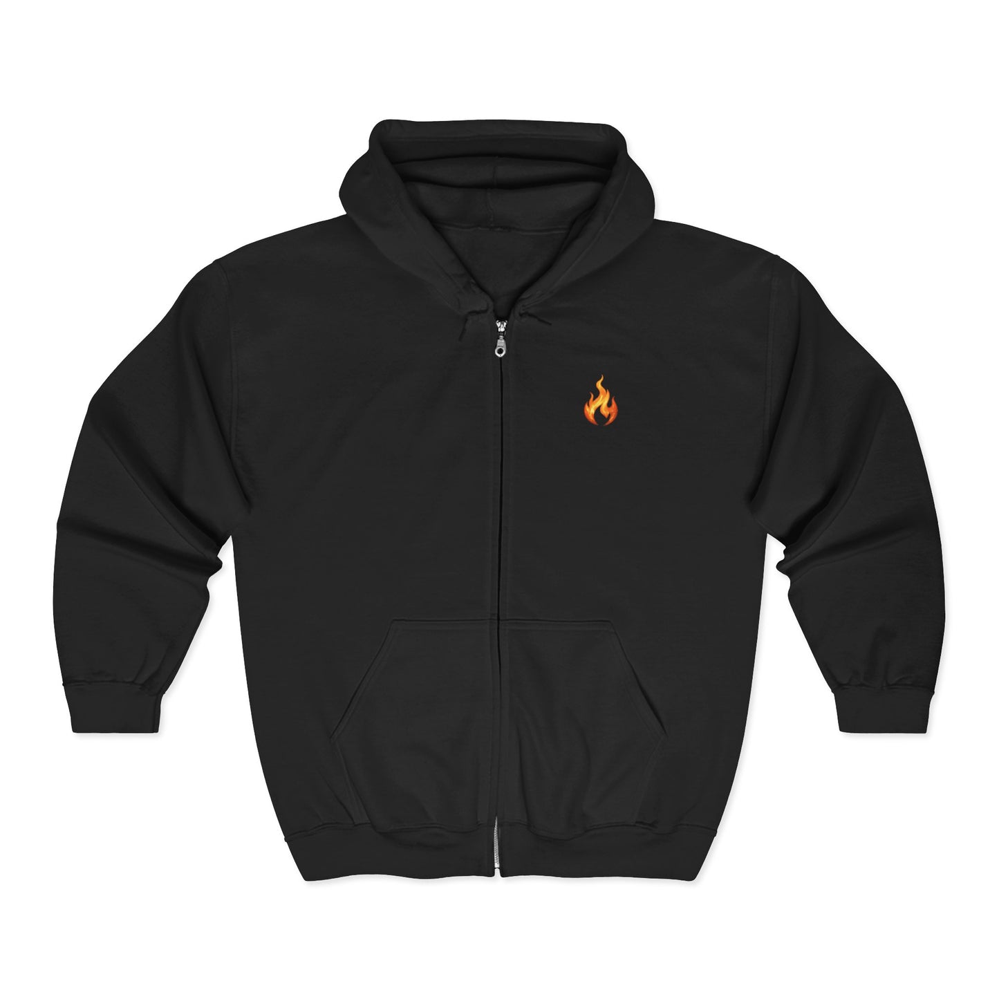 Flaming Skull 'Outlaw Spirit' Zip Hoodie