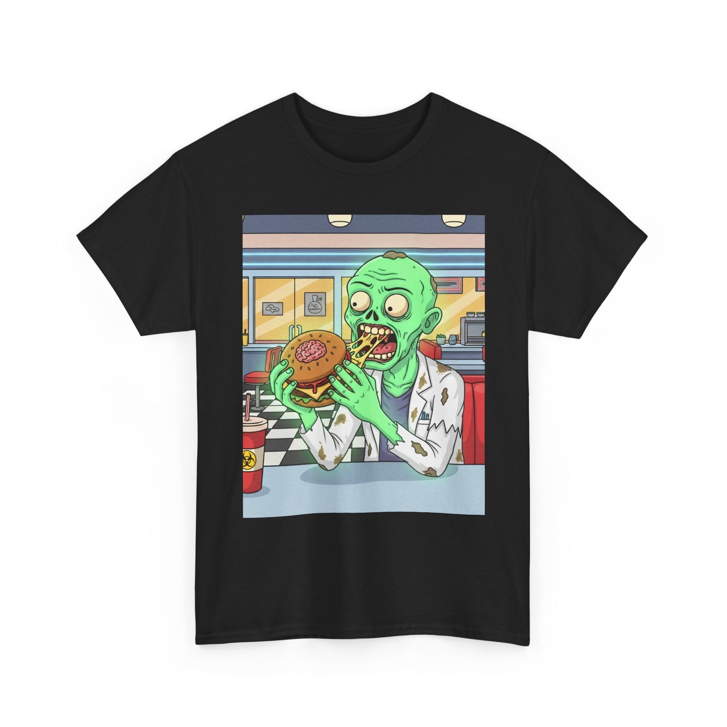 Zombie Feast Unisex Tee | Funny Graphic T-Shirt for Halloween, Horror Lovers, Unique Gift, Casual Wear, Party Shirt
