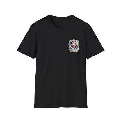 Armor of God Christian T-Shirt | Defend Freedom Faith Graphic Tee | Under His Protection Bible Shirt