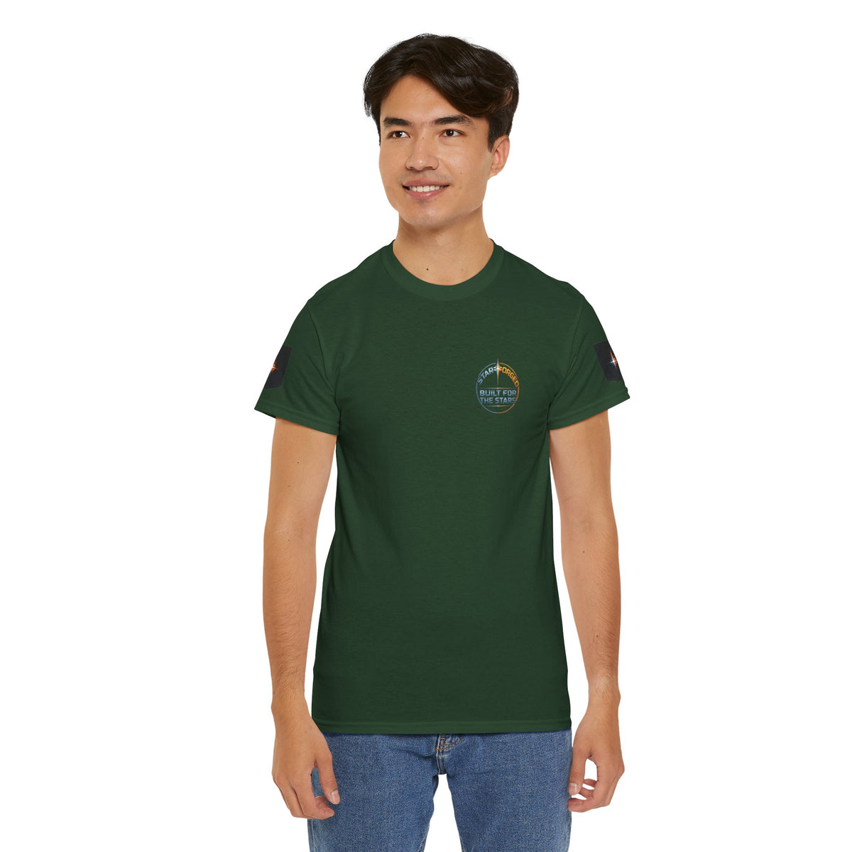 Starforged Built for the Stars Sci-Fi T-Shirt - product view