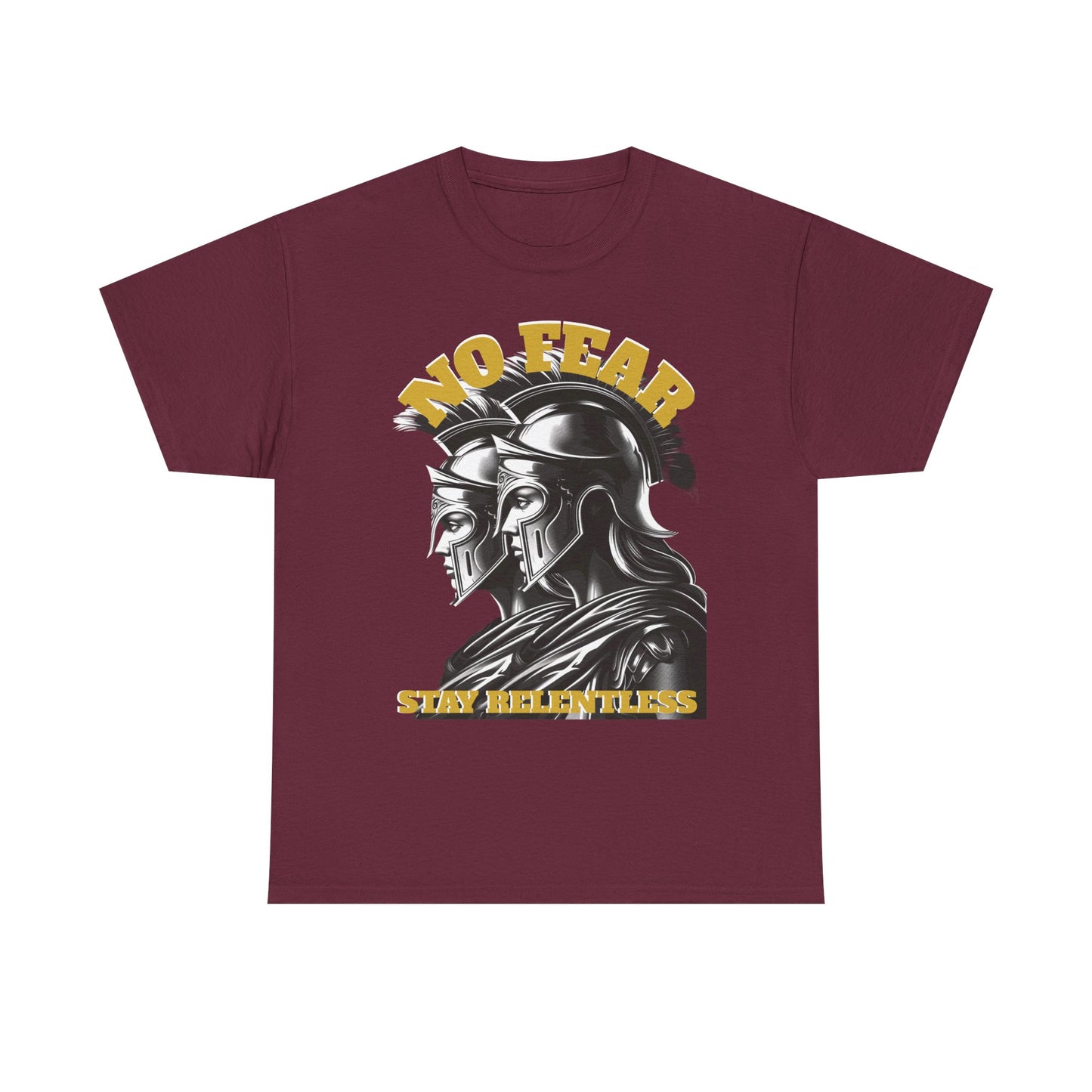 No Fear Spartan Helmet T-Shirt — "Sic Itur Ad Astra" Inspired Warrior Tee