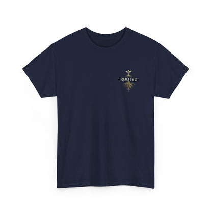 Rooted Floral Tee — "Rooted Not Stuck" Graphic T-Shirt
