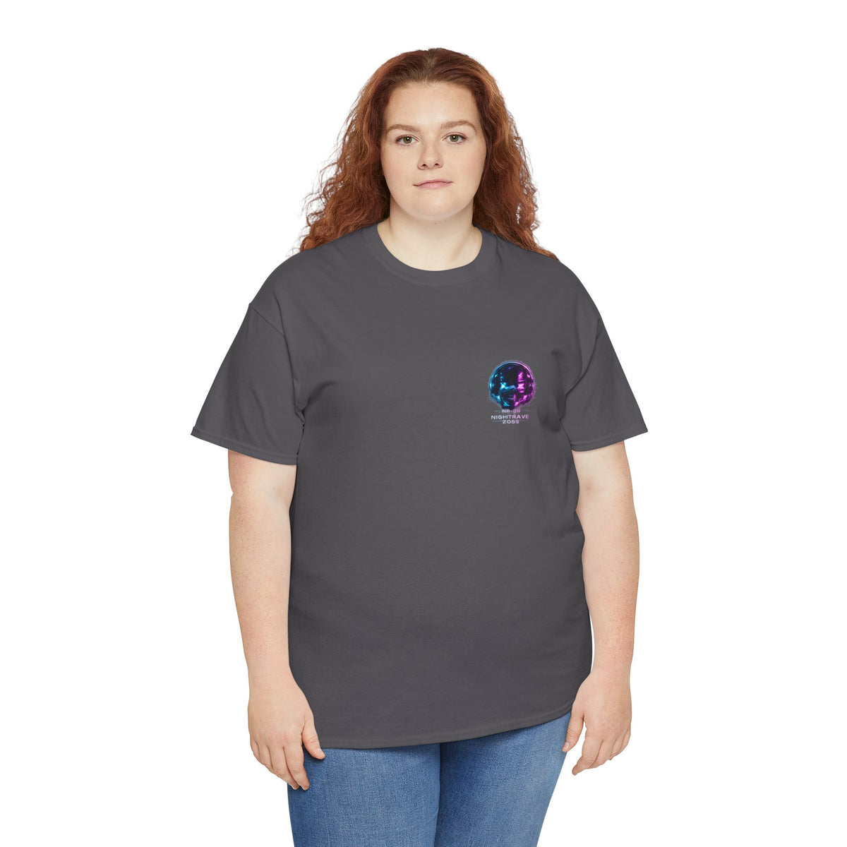 Nightrave 2099 Cyberpunk Skull DJ T-Shirt - product view